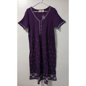 Vermont country store women medium modest babydoll Cottagecore modest dress midi